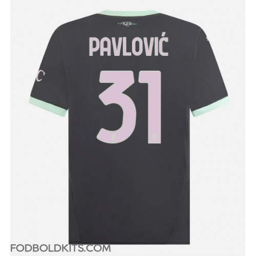 AC Milan Strahinja Pavlovic #31 Tredjetrøje 2024-25 Kortærmet